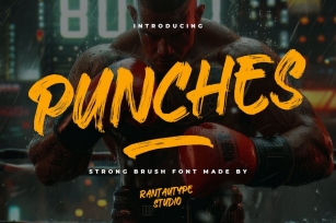 Punches Strong Brush Font Font Download