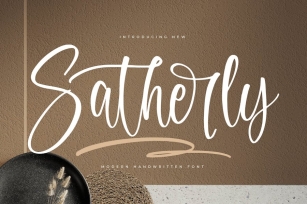 Satherly Modern Handwritten Font Font Download