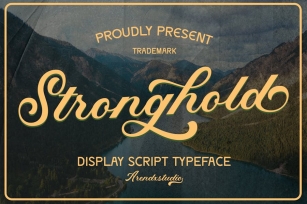 Stronghold - Vintage Script Font Font Download
