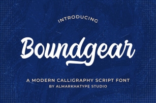 Boundgear - Calligraphy Brush Font Font Download