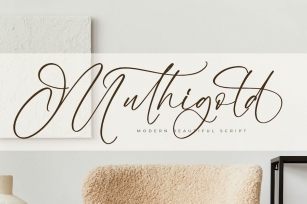 Muthigold Modern Script Font Download