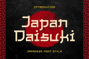 Japan Daisuki - Japanese Font Style Font Download