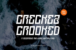 Creckez Crooked - Greek & Wave Font Font Download