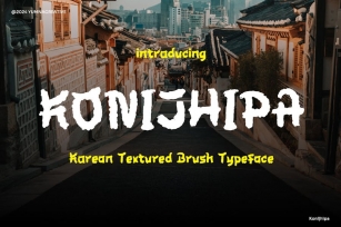 Konijhipa - Korean Texture Font Font Download