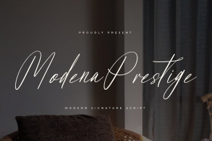 Modena Prestige Modern Signature Script Font Download