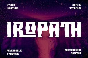 Iropath - Psychedelic Typeface Font Font Download