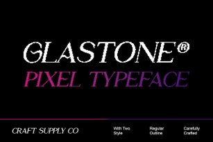 Glastone Pixel Font Download