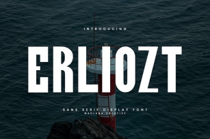 Erliozt Sans Serif Display Font Font Download