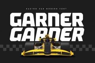 Garner - Racing Car Modern Font Font Download