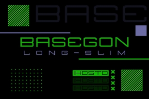 Basegon Long Slim Display Font Font Download