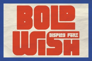 Bold Wish - Display Font Font Download