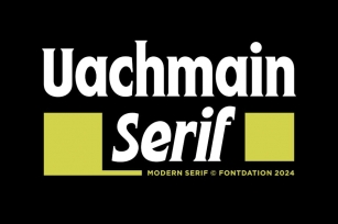 Uachmain Serif| Modern Serif Font Font Download