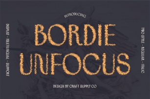 Bordie Unfocus Font Download
