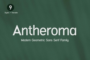 Antheroma Modern Geometric Sans Serif Family Font Font Download