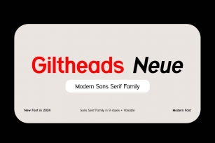 Giltheads Neue Sans Serif Family Font Download