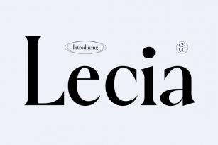 Lecia – Modern Serif Font Download