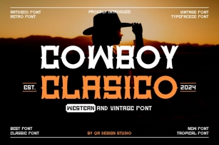 Cowboy Clasico - Western & Vintage Font Font Download