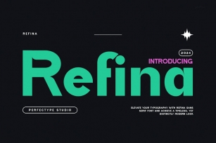 Refina Modern Futuristic Sans Serif Font Font Download