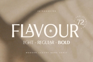 Flavour - Modern Luxury Sans Serif Font Download