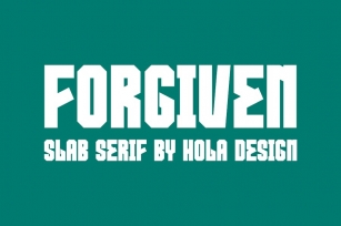 Forgiven _ Slab Serif Font Font Download