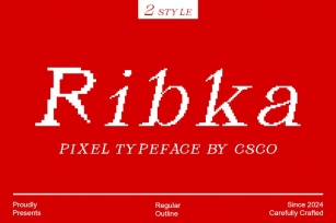 Ribka Pixel Font Download