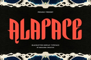 Alapace Blackletter Display Typeface Font Download