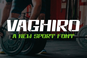Vaghiro - Gym & Sport Font Font Download