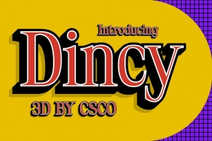 Dincy 3D Font Download