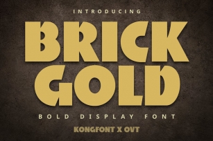 Brickgold - Bold Display Font Font Download