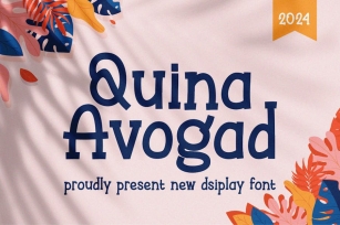 Quina Avogad - Cute Display Font Font Download