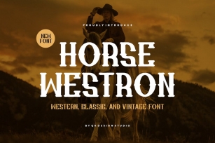 Horse Westron - Western & Vintage Font Font Download