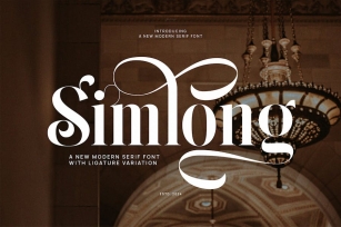Simlong - Elegant Serif Font Font Download