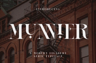 MUNNIER Modern Ligature Serif Font Download