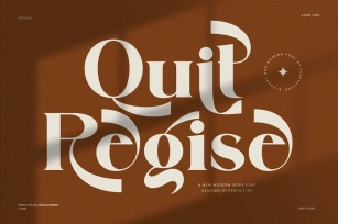 Quit Regise Elegant Serif Font Typeface Font Download