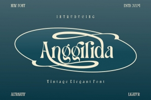 Anggilida - Vintage Elegant Font Font Download