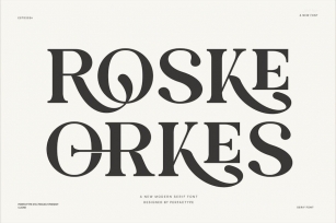 Roske Orkes Elegant Serif Font Typeface Font Download