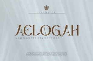 Aelogah - Modern Beauty Font Font Download