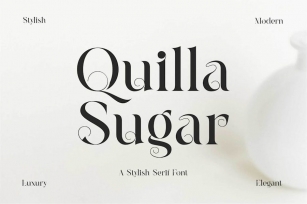 Quilla Sugar Stylish Serif Font Font Download