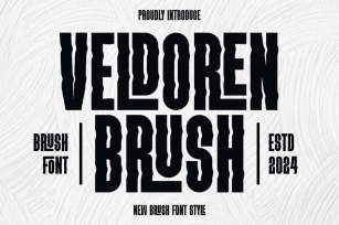 VELDOREN BRUSH - Brush Font Font Download