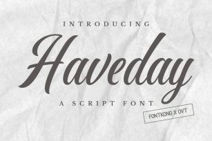 Haveday - Script Font Font Download