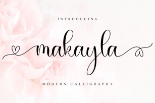 Makayla - A Lovely Script Font Font Download