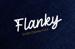Flanky - Script Display Font Font Download