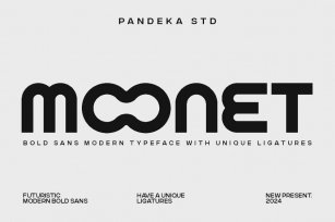 Moonet - Futuristic Modern Font Font Download