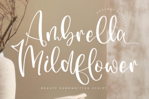 Ambrella Mildflower Handwritten Font Font Download