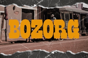 Bozorg - Westren Font Font Download