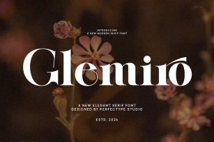 Glemiro Modern Elegant Serif Font Typeface Font Download