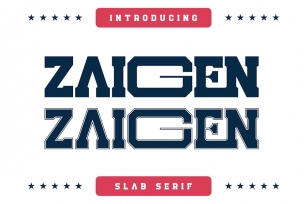 Zaigen Slab Serif Font Font Download