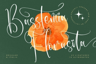 Basstemia Florasita Handwritten Font Font Download