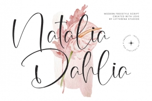 Natalia Dahlia Modern Freestyle Script Font Download