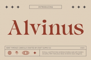 Alvinus – Elegant Font Font Download
